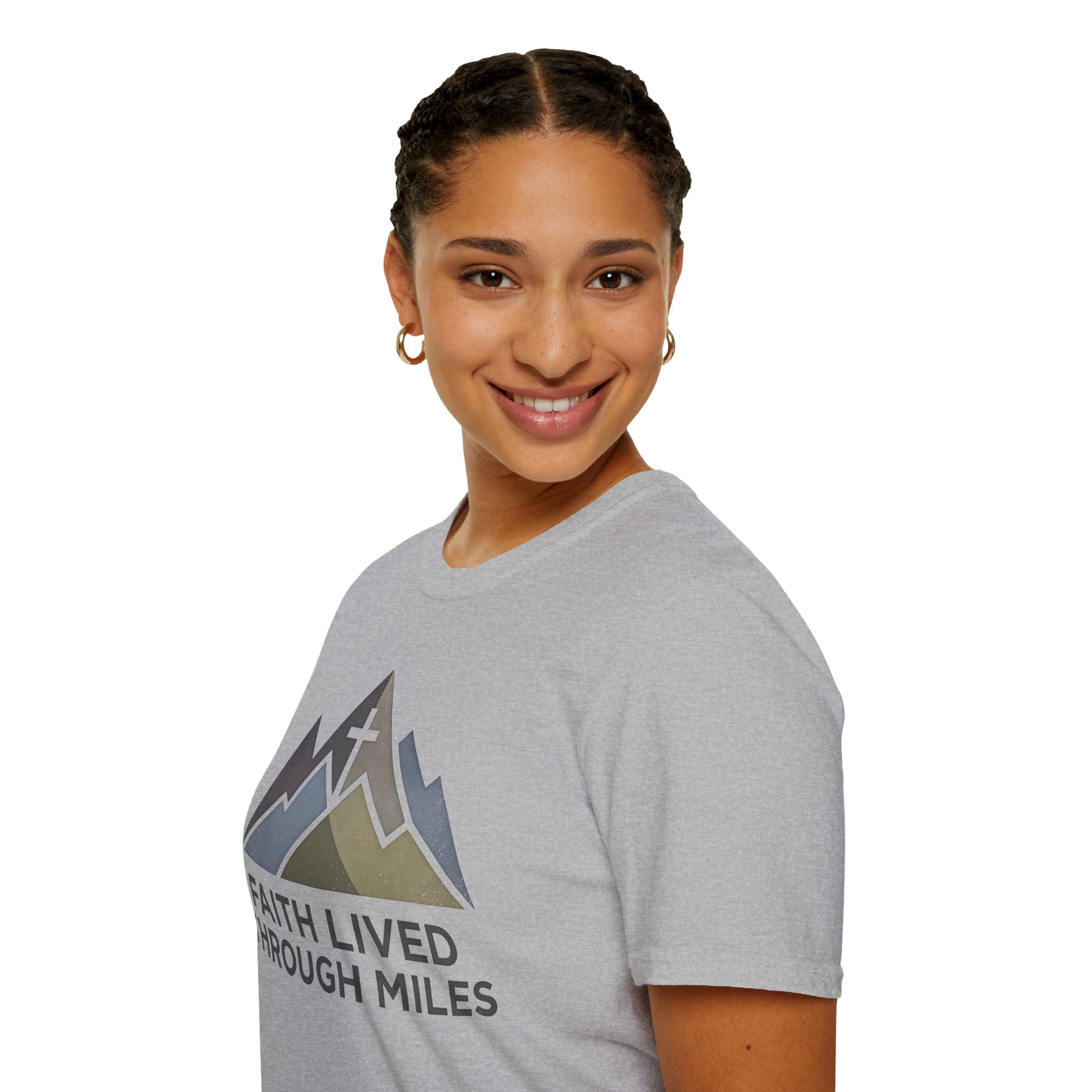 Faith Lived Through Miles Christian Runner T-Shirt