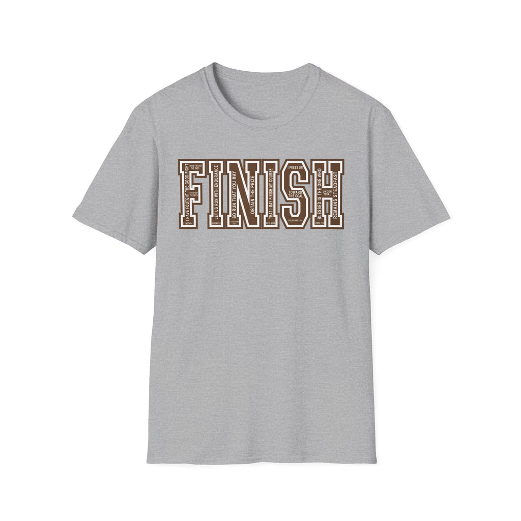 FINISH Christian Runner T-Shirt (Brown)