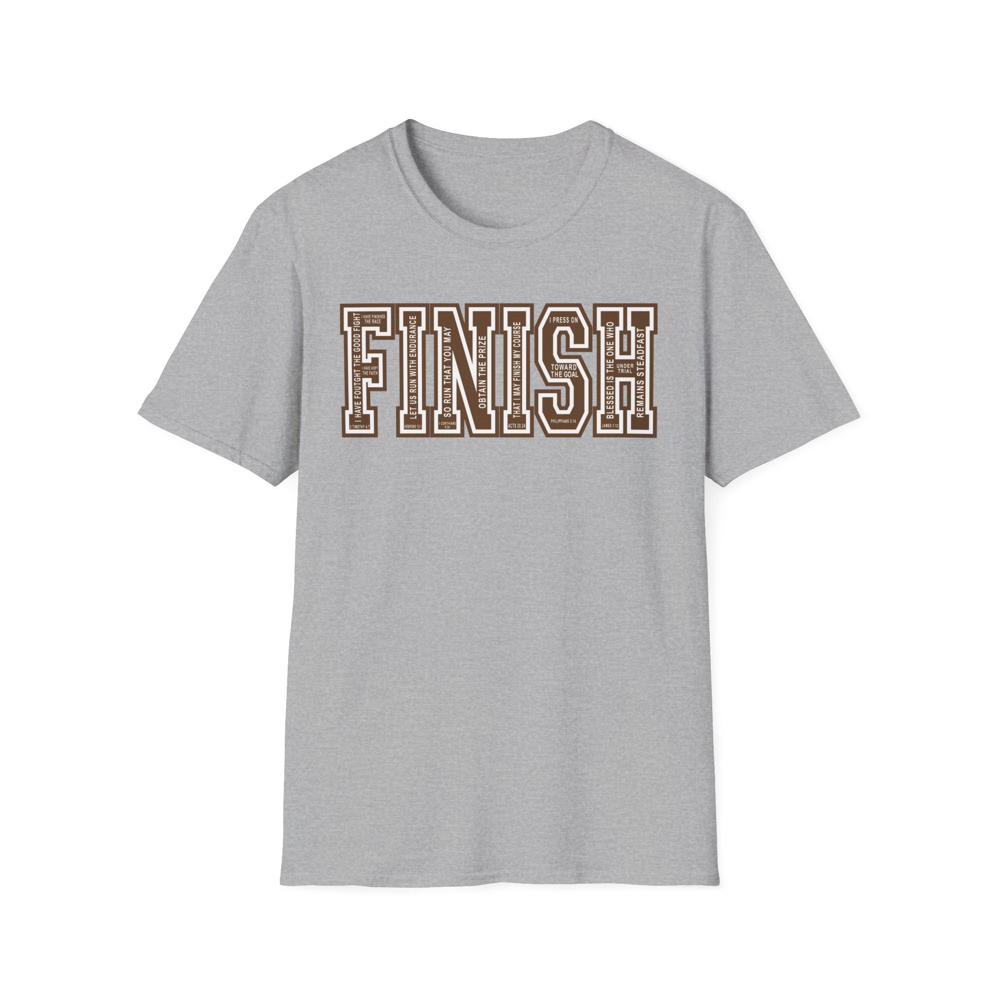 FINISH Christian Runner T-Shirt (Brown)