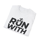 Run With Faith - Finish Strong Christian Runner T-Shirt