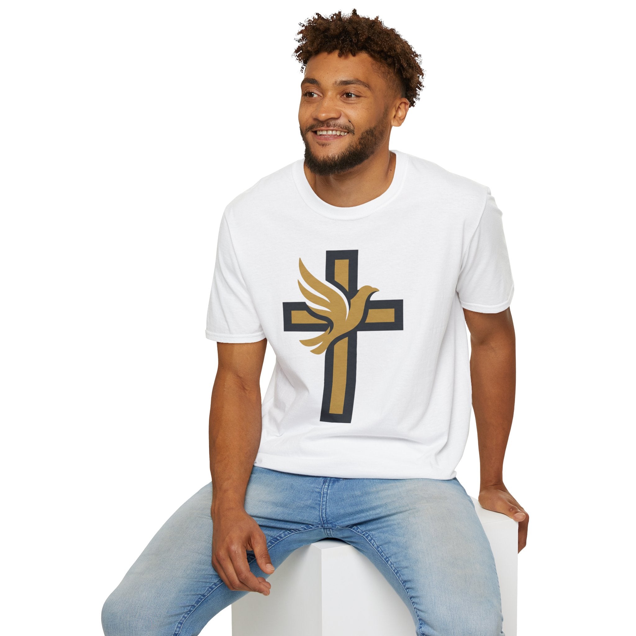 Cross & Dove Christian Runner T-Shirt