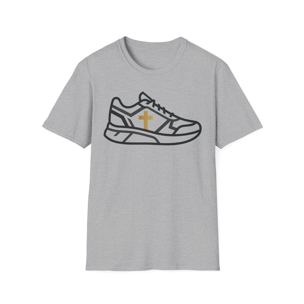 With Me Every Stride Christian Runner T-Shirt