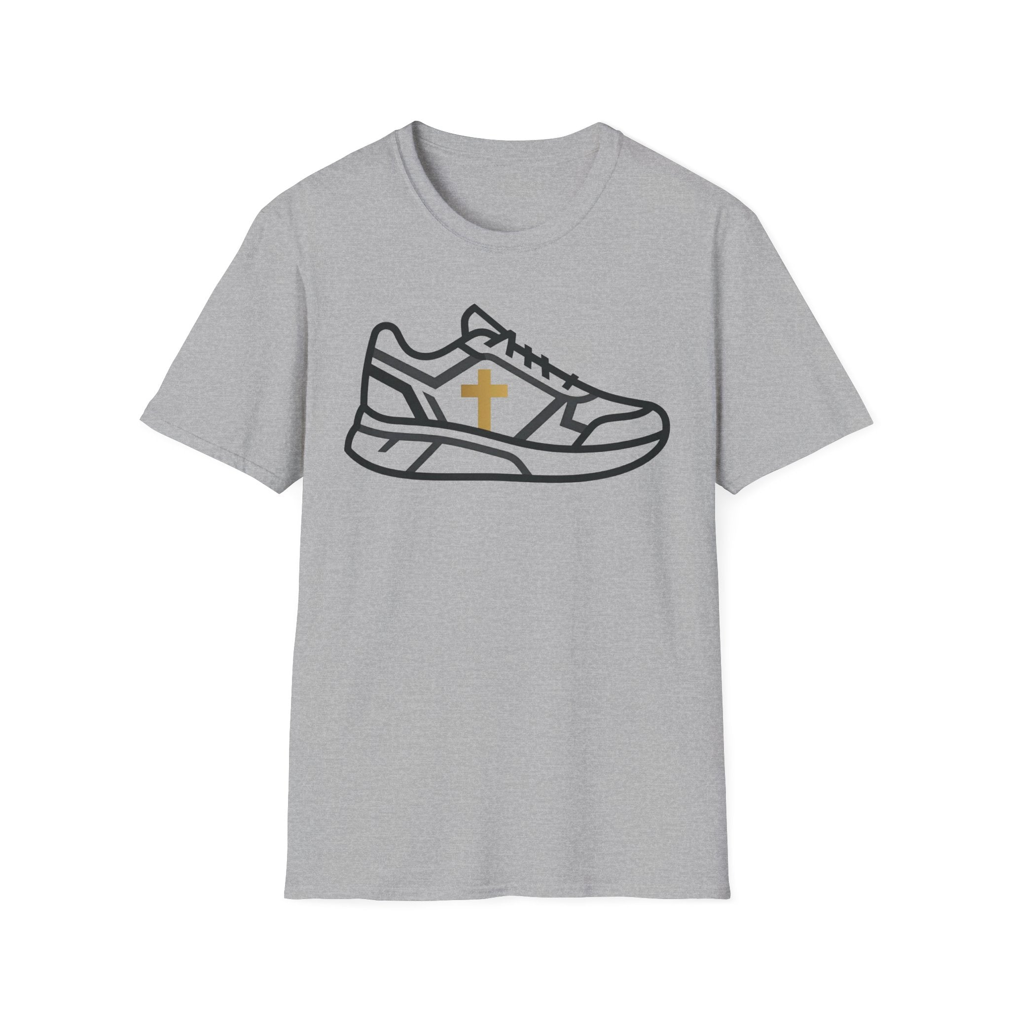 With Me Every Stride Christian Runner T-Shirt