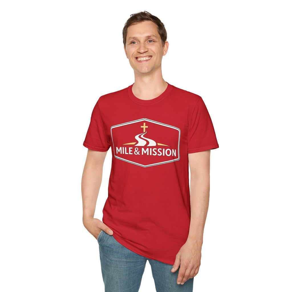 Mile & Mission Logo Christian Runner T-Shirt