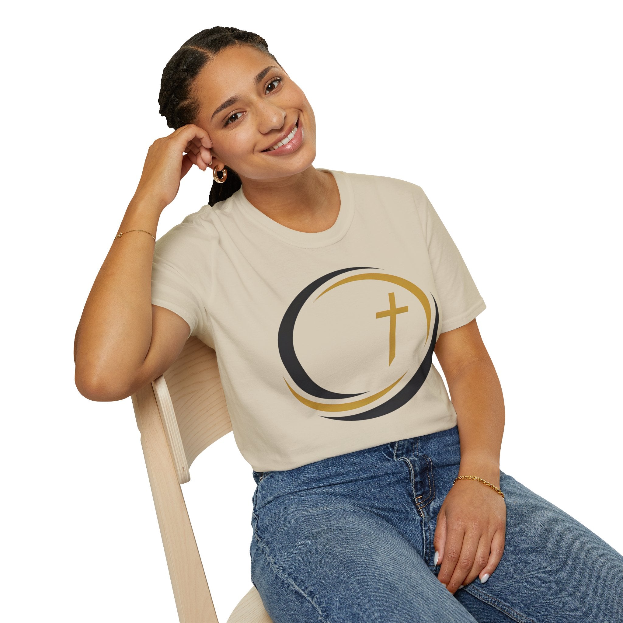 Halo Track Cross Christian Runner T-Shirt