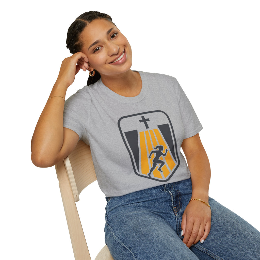 Faithful Start Christian Runner T-Shirt (Female)