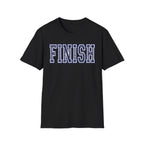 FINISH Christian Runner T-Shirt (Navy Blue)