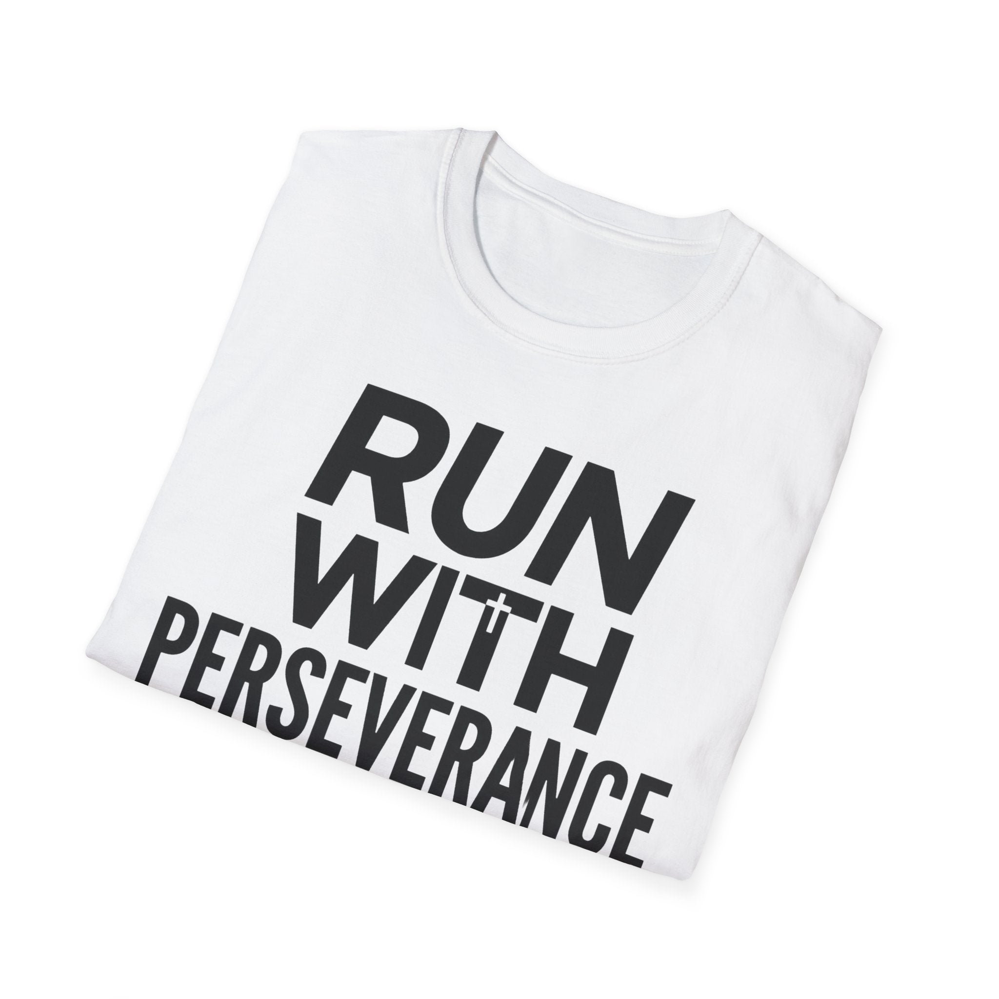 Run With Perseverance Christian Runner T-Shirt