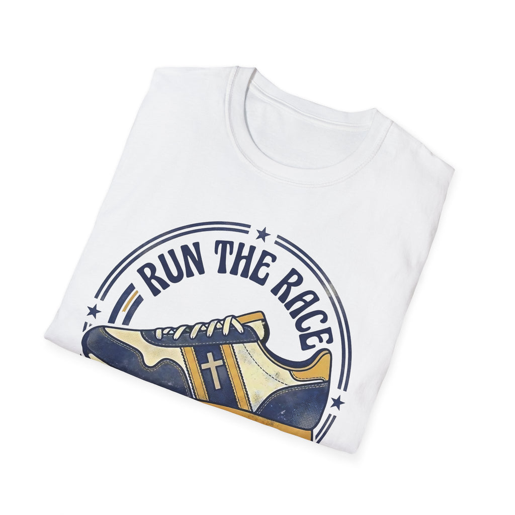 Run The Race - Hebrews 12:1 Christian Christian Runner T-Shirt