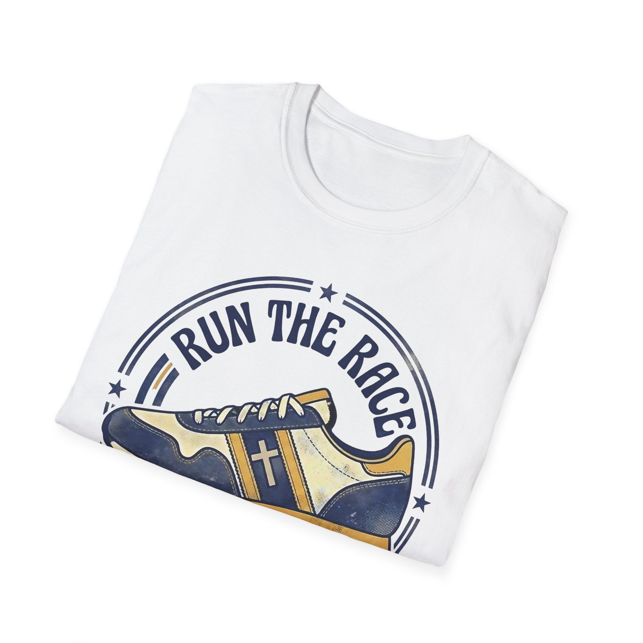 Run The Race - Hebrews 12:1 Christian Christian Runner T-Shirt
