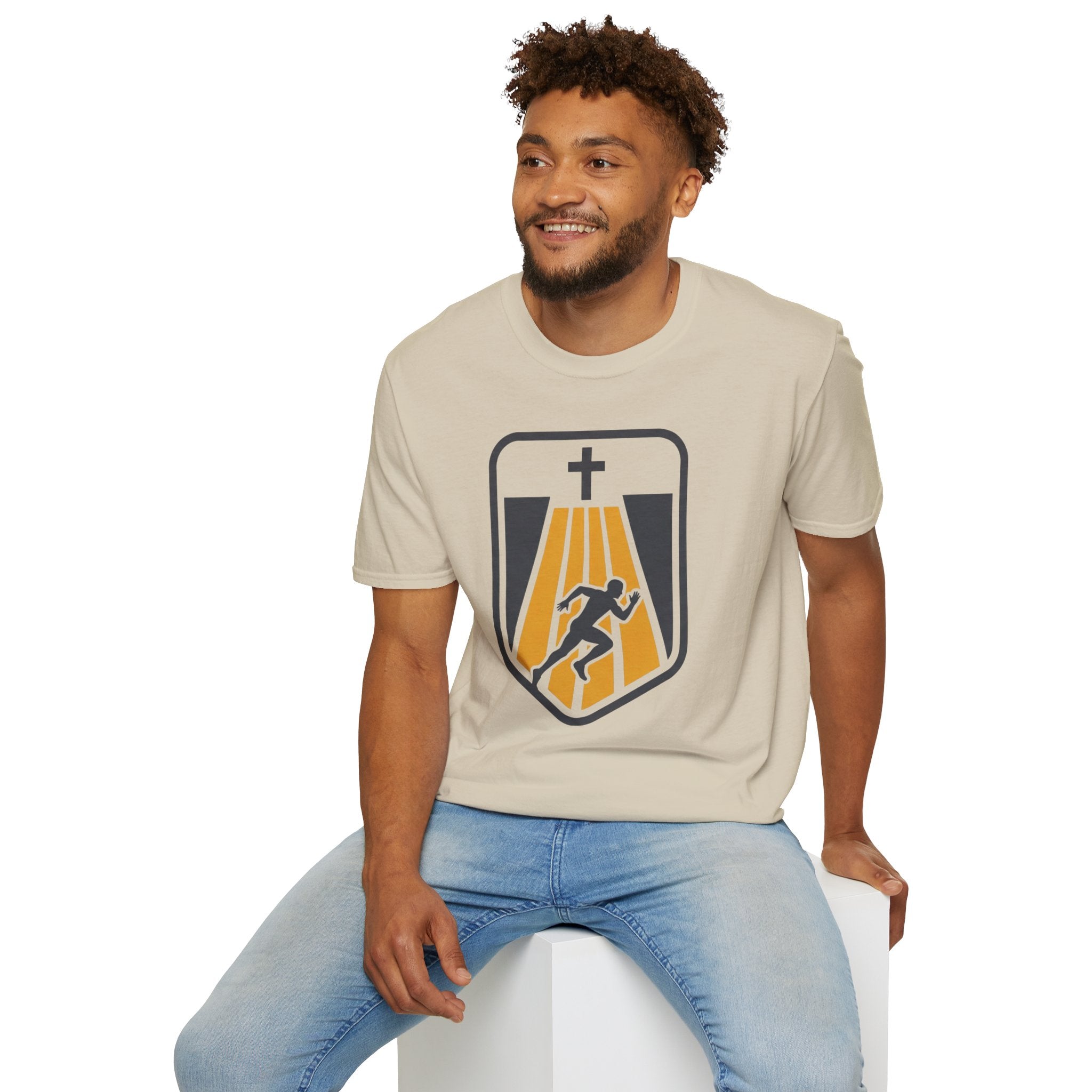 Faithful Start Christian Runner T-Shirt (Male)