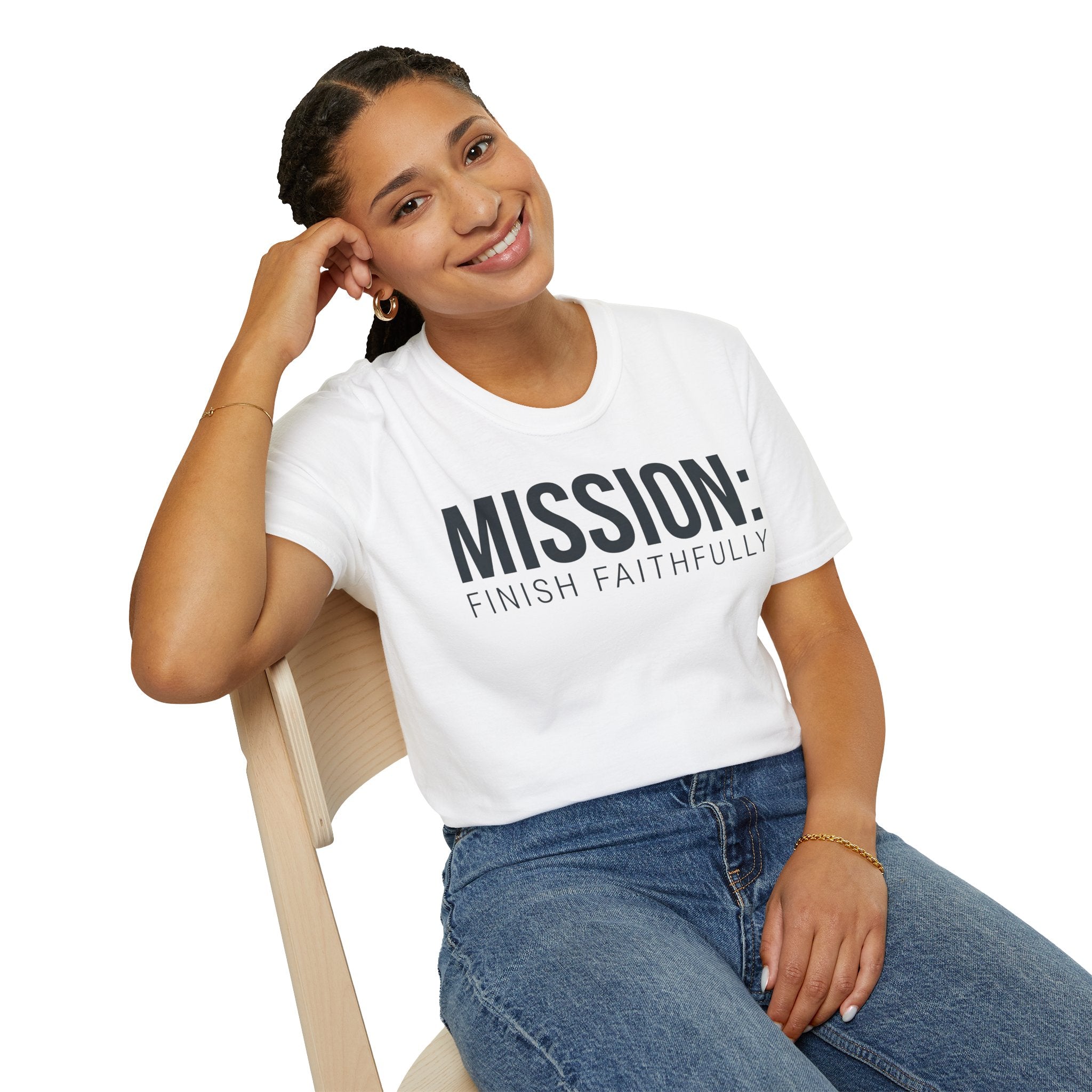 Mission: Finish Faithfully Christian Runner T-Shirt
