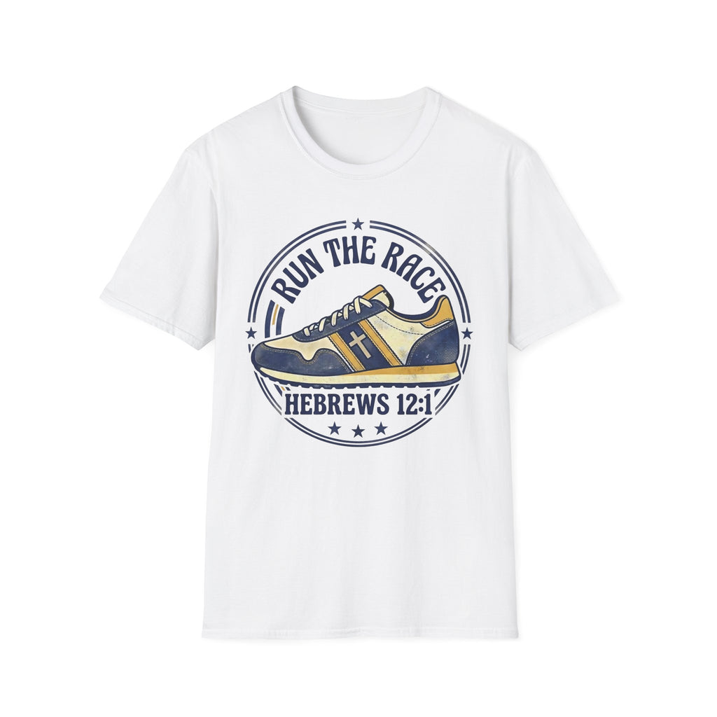 Run The Race - Hebrews 12:1 Christian Christian Runner T-Shirt