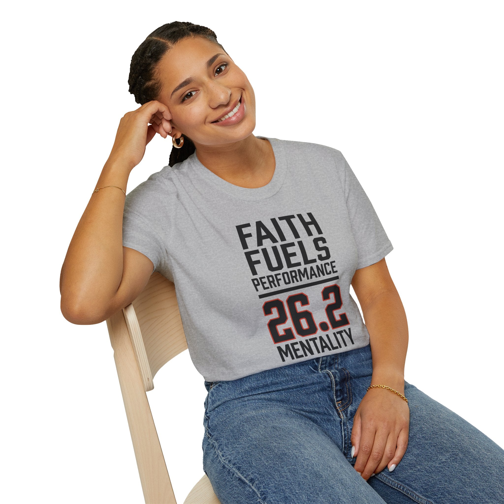 26.2 Faith Fuels Performance Christian Runner T-Shirt