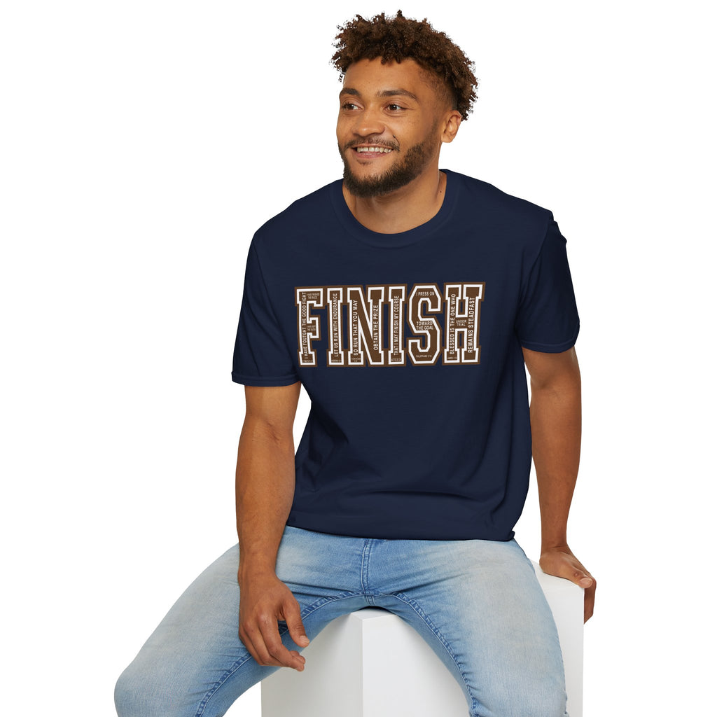 FINISH Christian Runner T-Shirt (Brown)