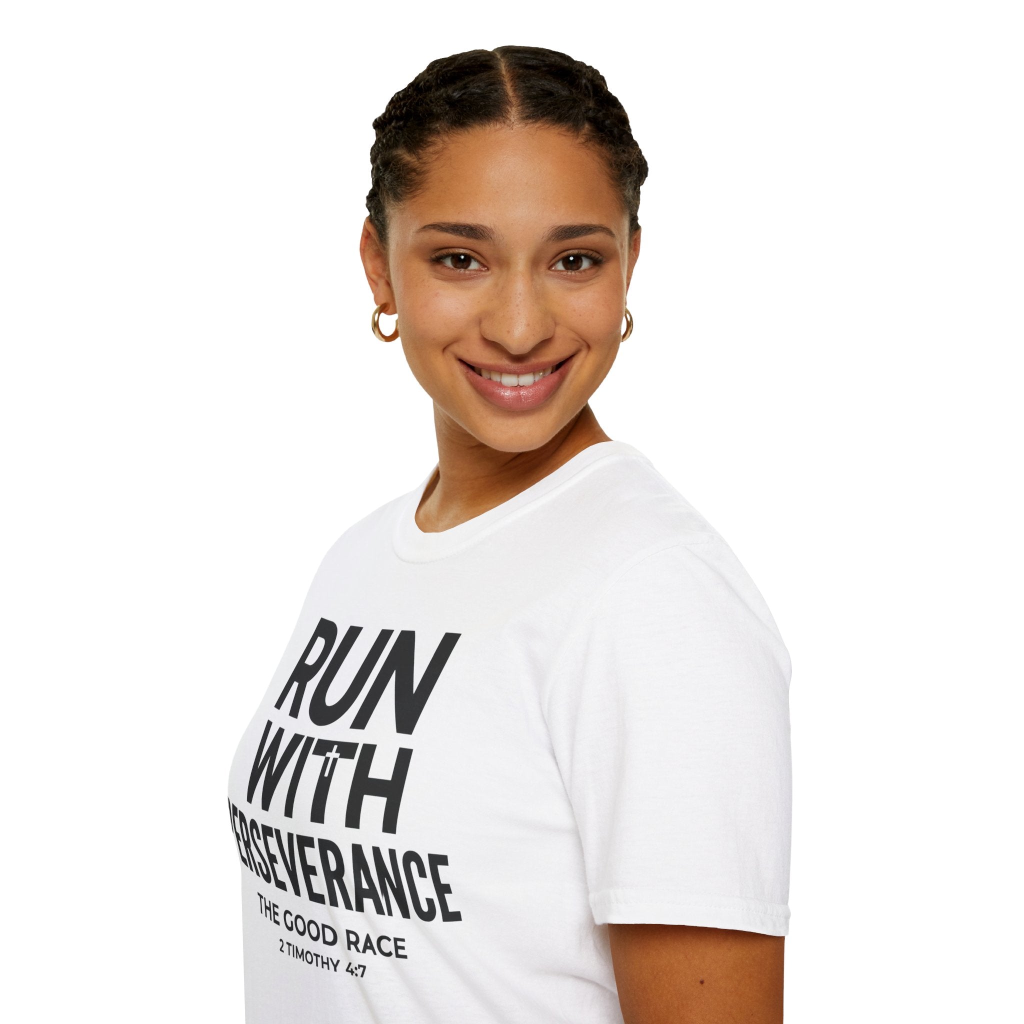 Run With Perseverance Christian Runner T-Shirt