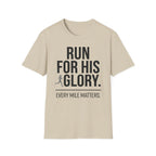 Run for His Glory Christian Runner T-Shirt (Female)