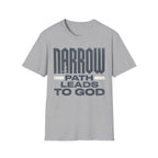 Narrow Path Leads to God Christian Runner T-Shirt (Male)