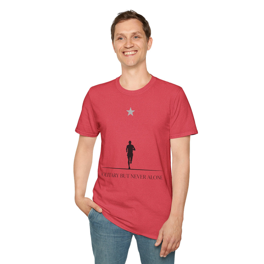 Morning Star - Solitary But Never Alone Christian Runner T-Shirt (Male)