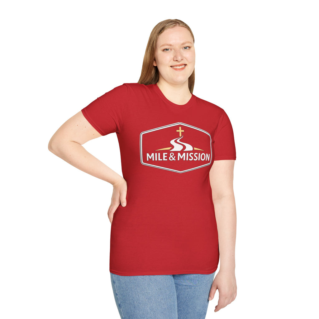Mile & Mission Logo Christian Runner T-Shirt