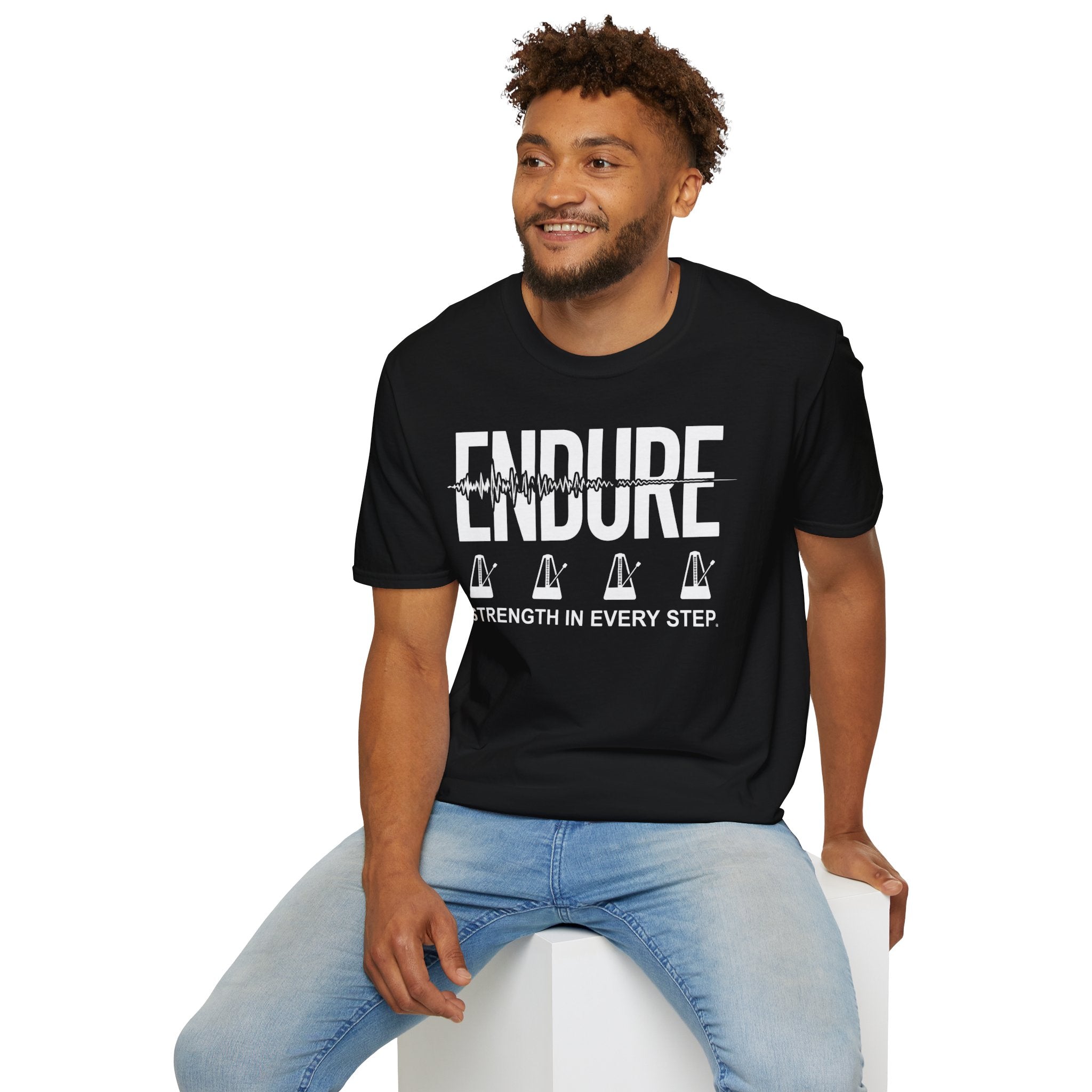 Endure: Strength in Every Step Christian Runner T-Shirt