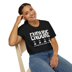 Endure: Strength in Every Step Christian Runner T-Shirt