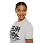 Run Strong - Keep the Faith Christian Runner T-Shirt