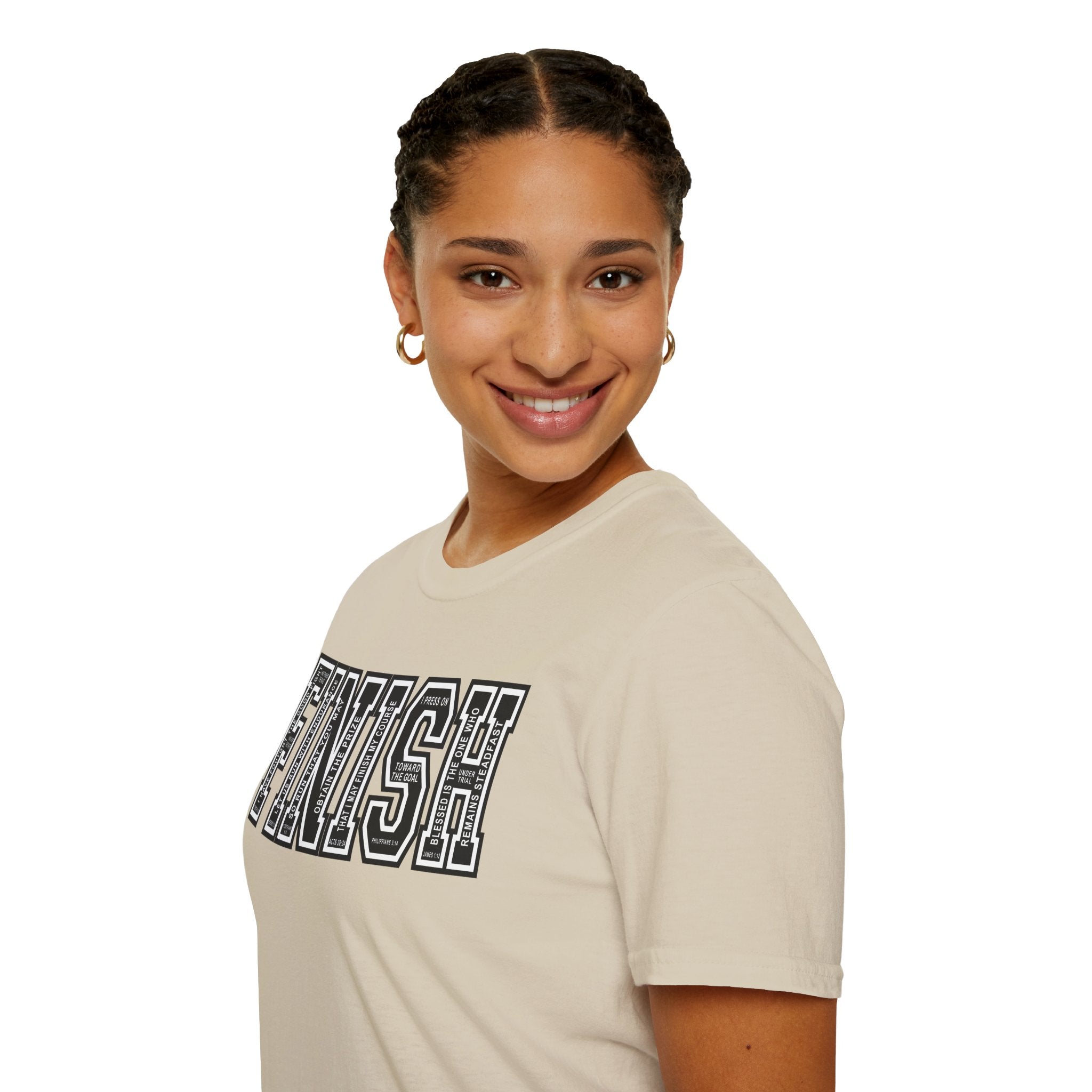 FINISH Running Christian Runner T-Shirt (Black)