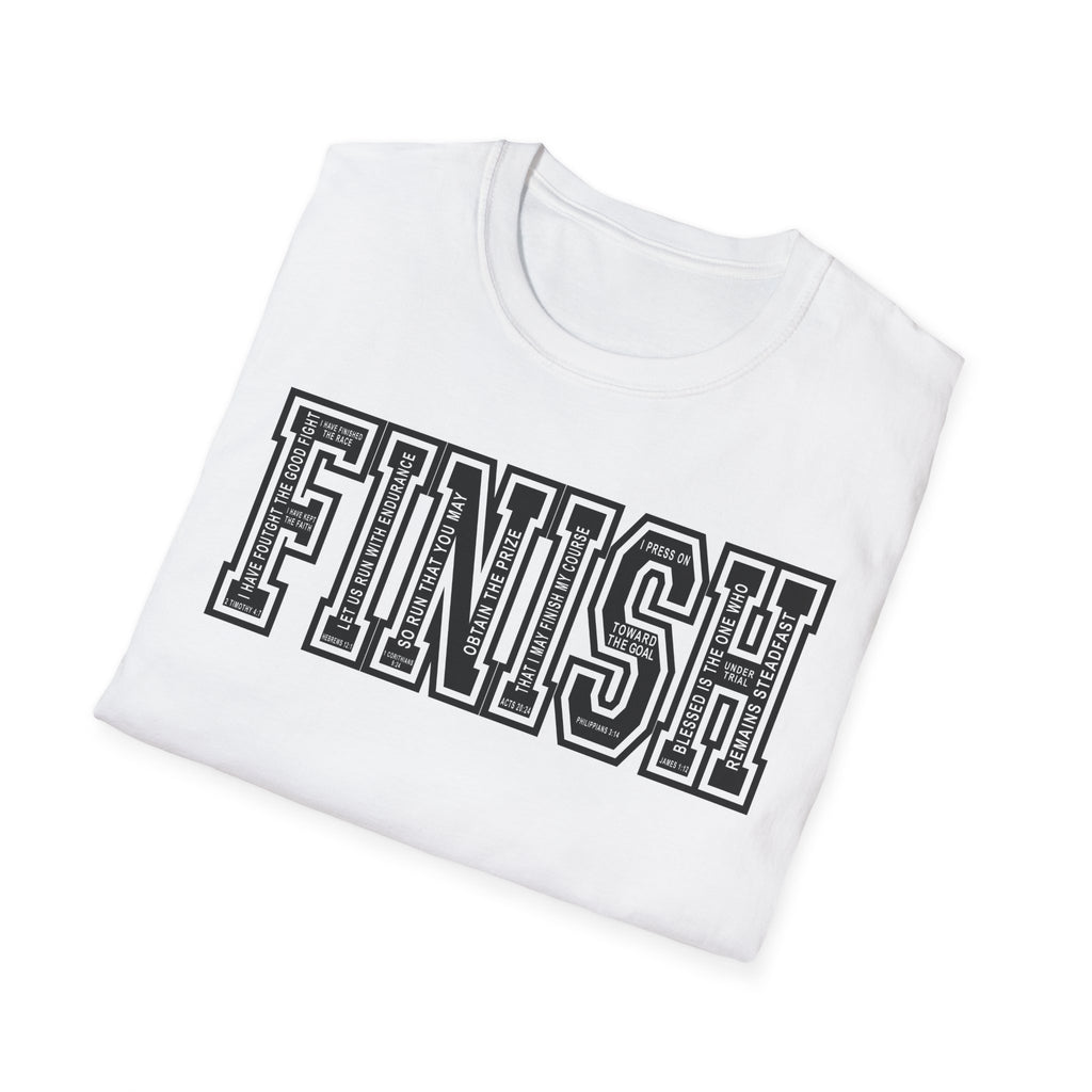 FINISH Running Christian Runner T-Shirt (Black)