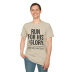 Run for His Glory Christian Runner T-Shirt (Male)