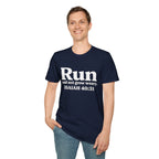 Run and Not Grow Weary Isaiah 40:31 Christian Runner T-Shirt