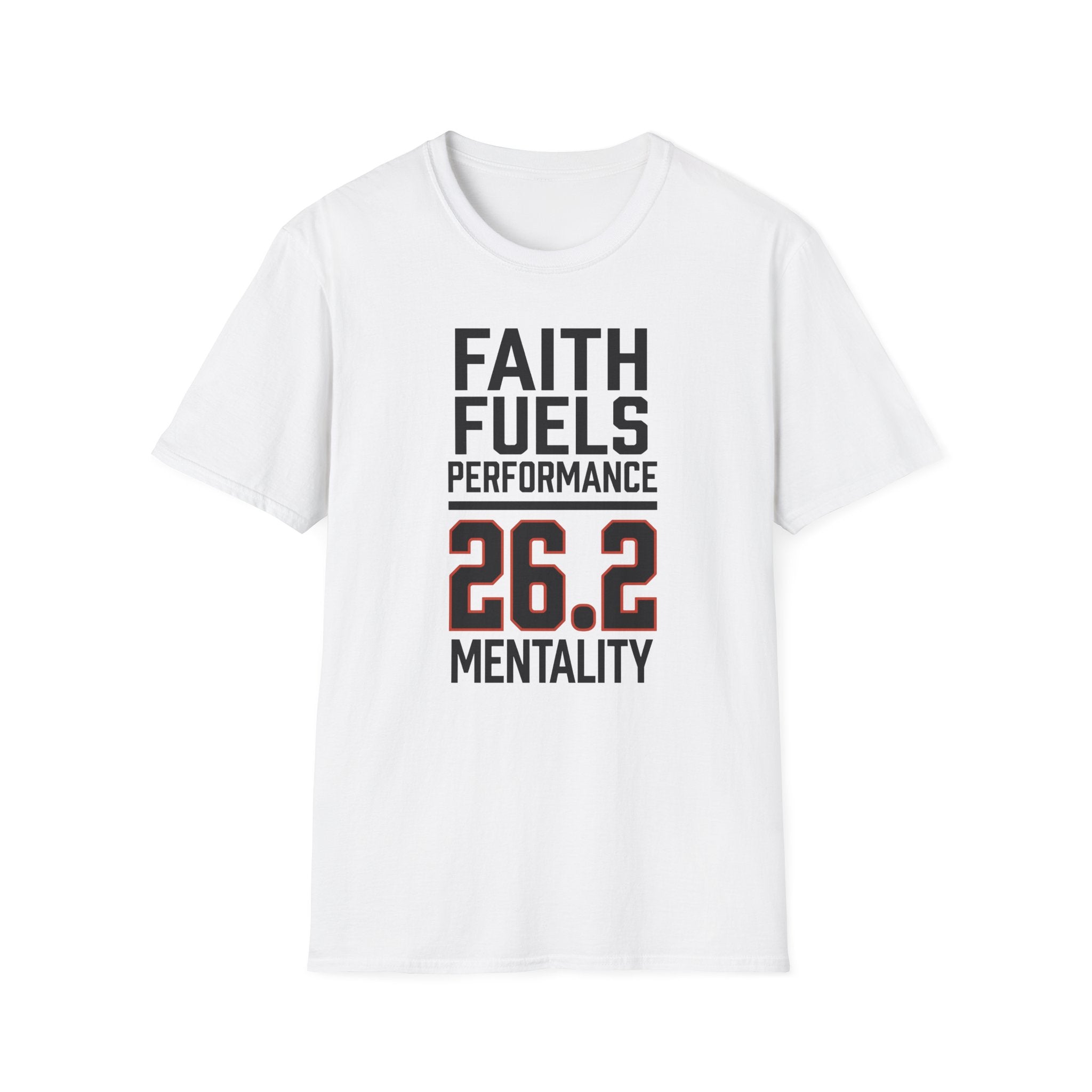 26.2 Faith Fuels Performance Christian Runner T-Shirt