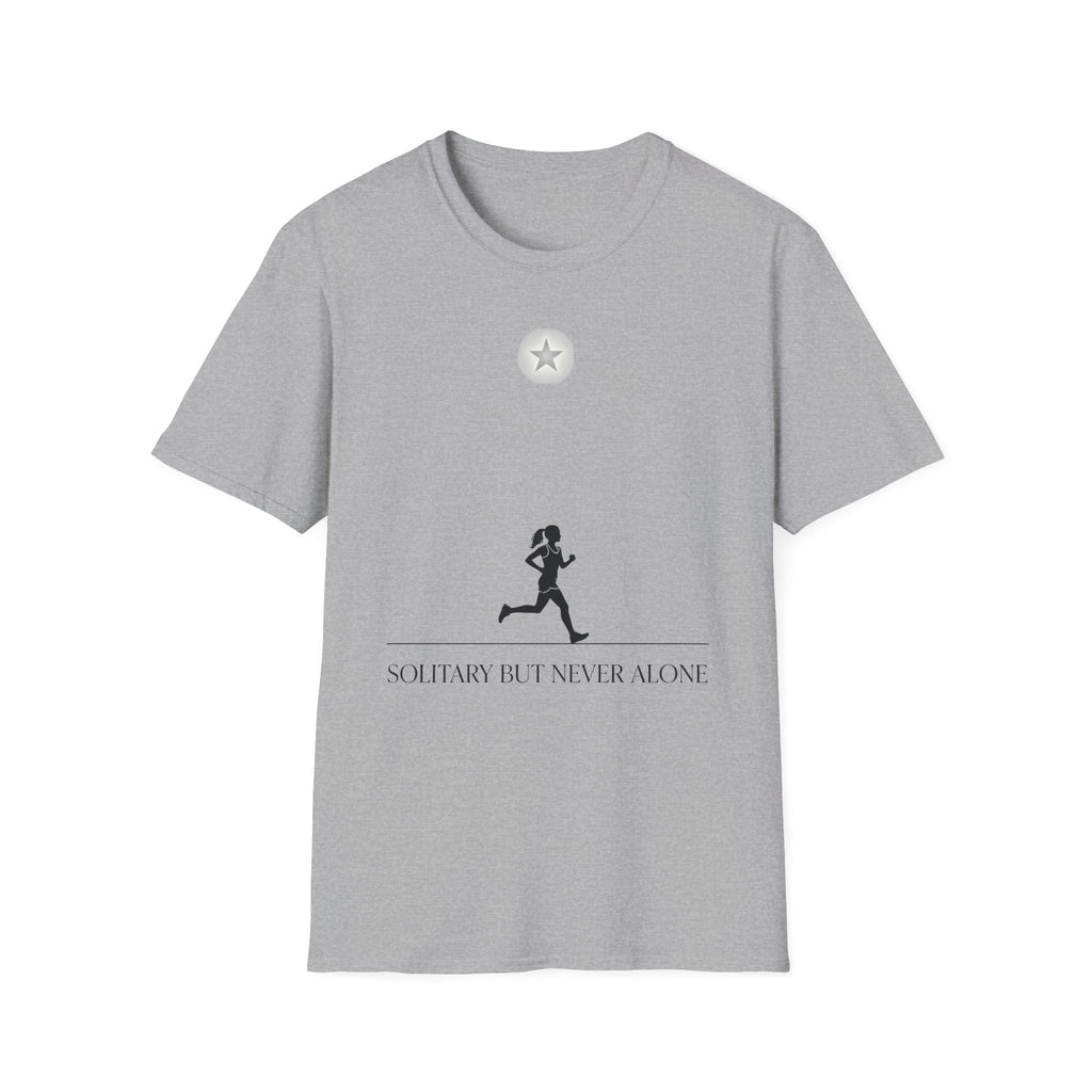 Morning Star - Solitary but Never Alone Christian Runner T-Shirt (Female)
