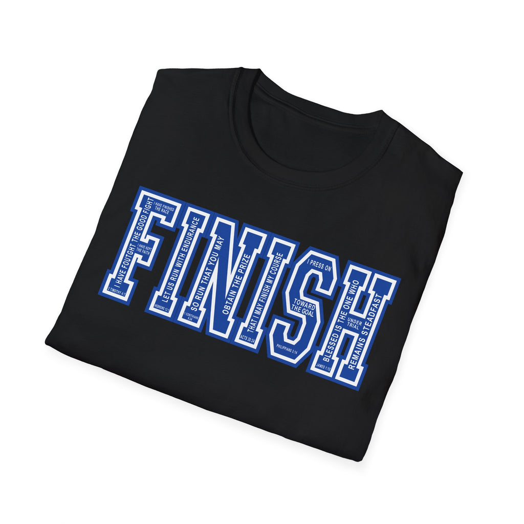 FINISH Christian Runner T-Shirt (Cobalt Blue)