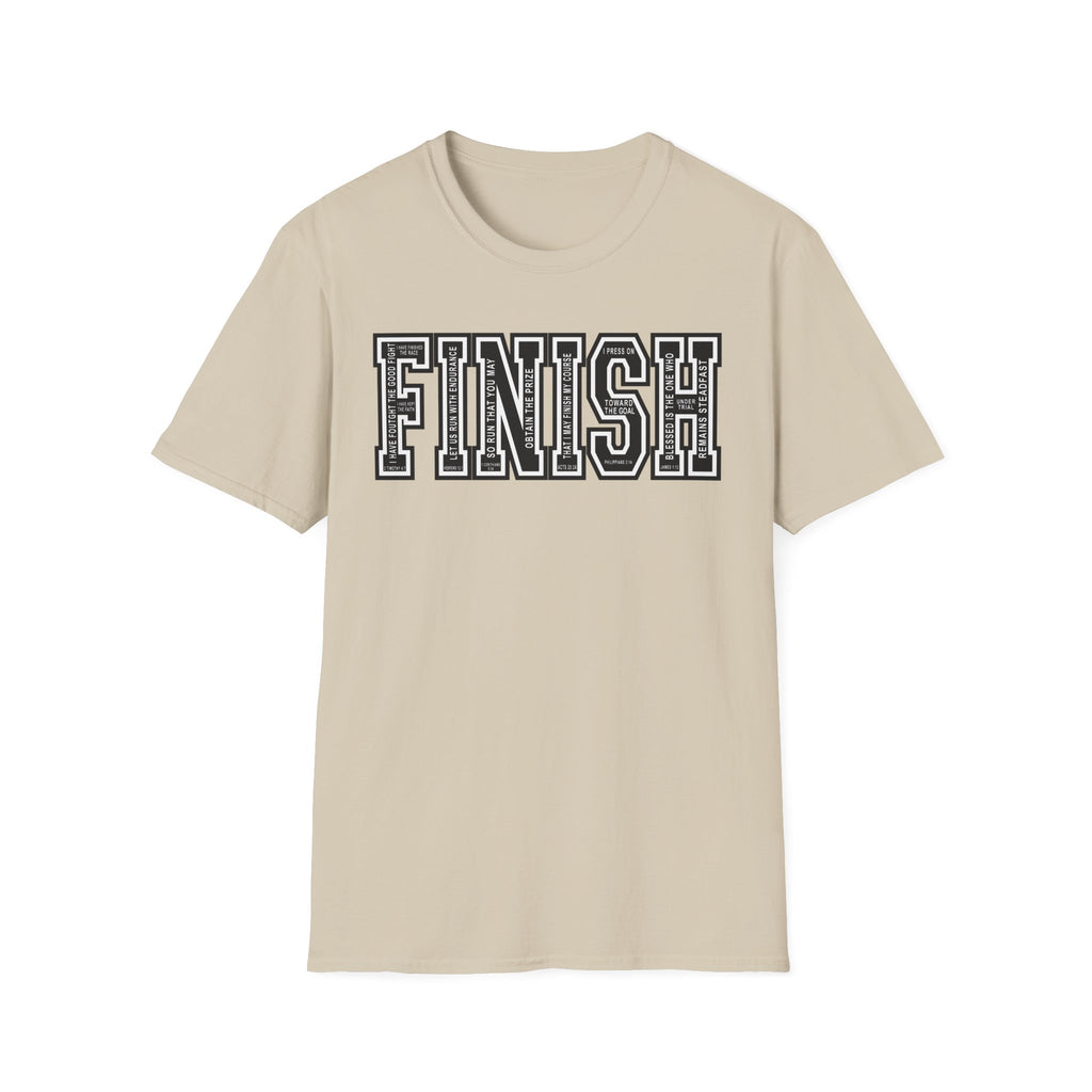 FINISH Running Christian Runner T-Shirt (Black)