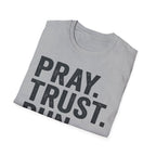 Pray Trust Run Christian Runner T-Shirt