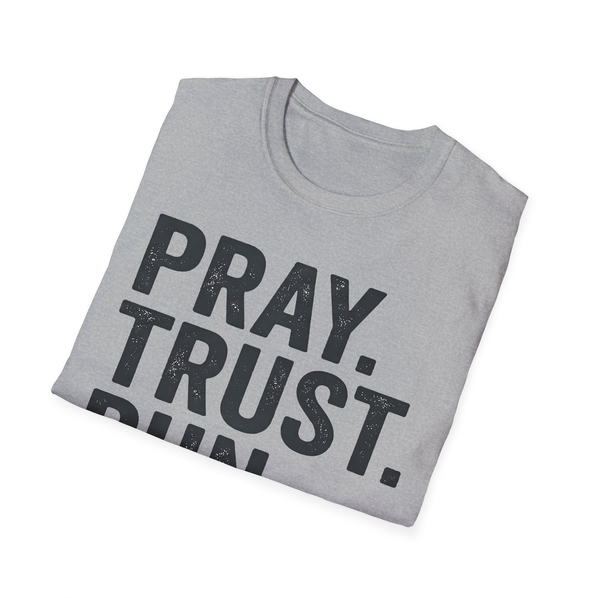 Pray Trust Run Christian Runner T-Shirt
