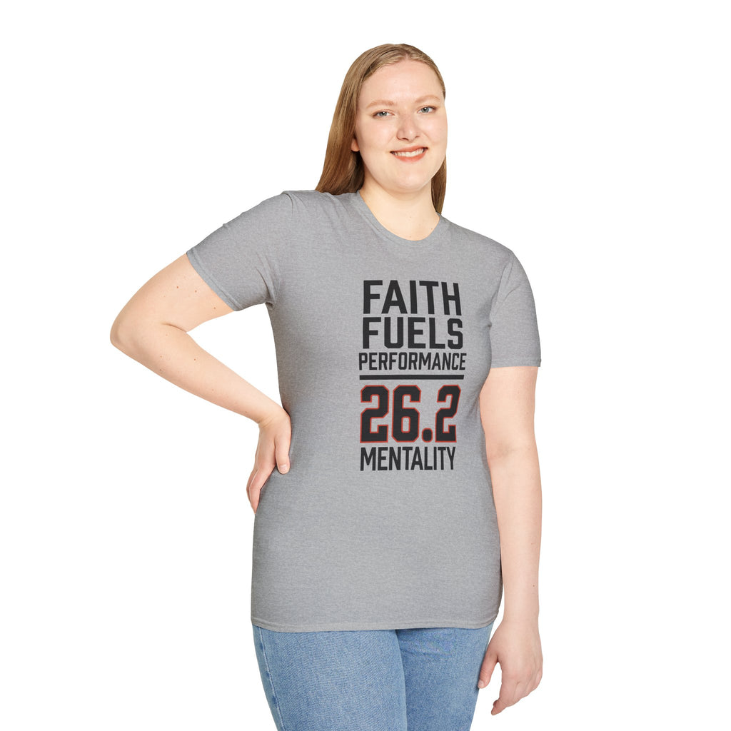 26.2 Faith Fuels Performance Christian Runner T-Shirt