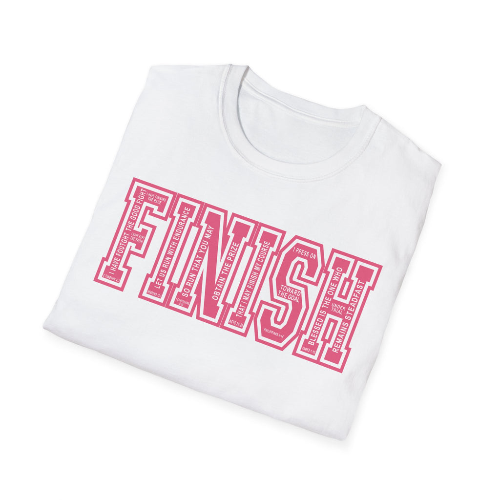 FINISH Christian Runner T-Shirt (Pink)