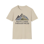 Faith Lived Through Miles Christian Runner T-Shirt