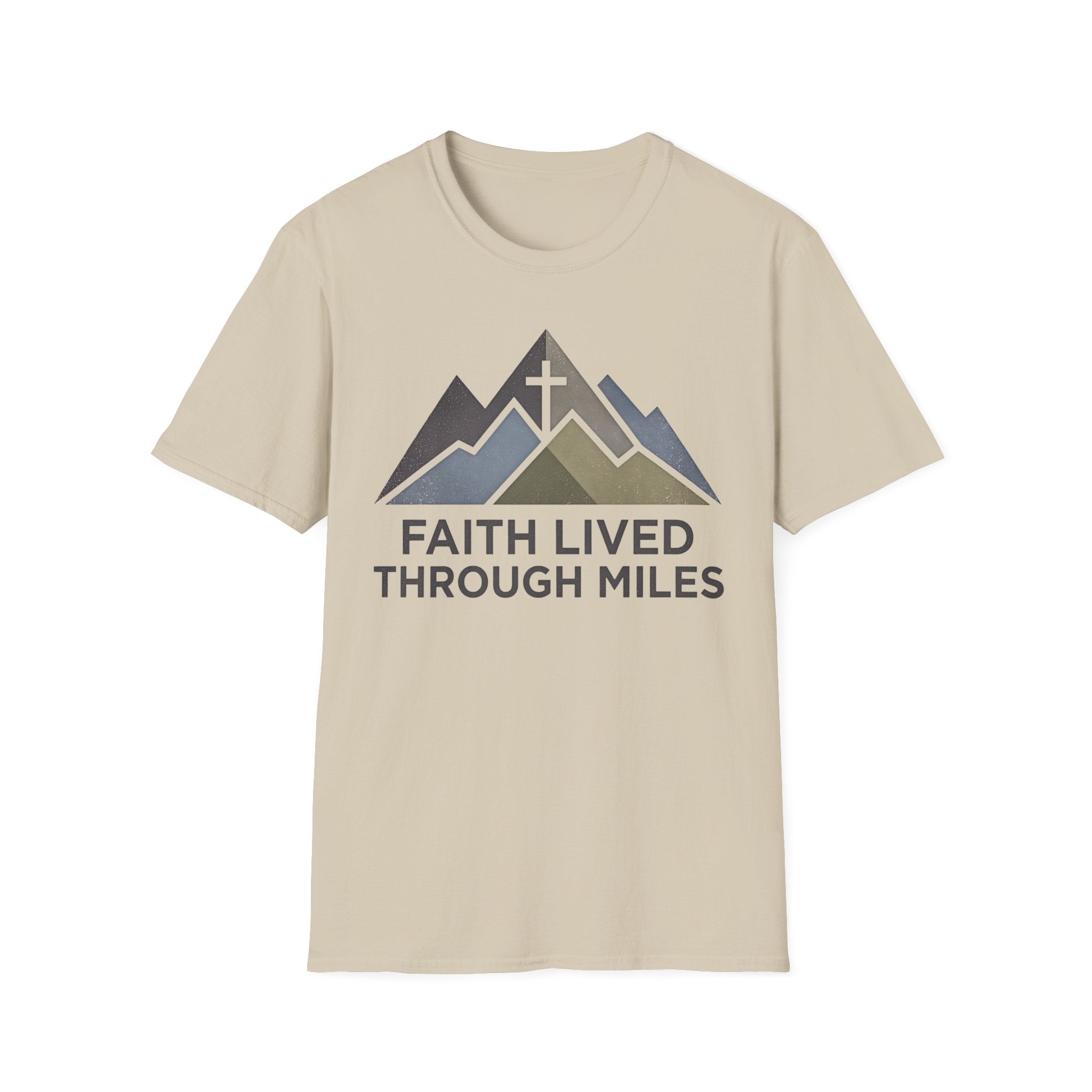 Faith Lived Through Miles Christian Runner T-Shirt