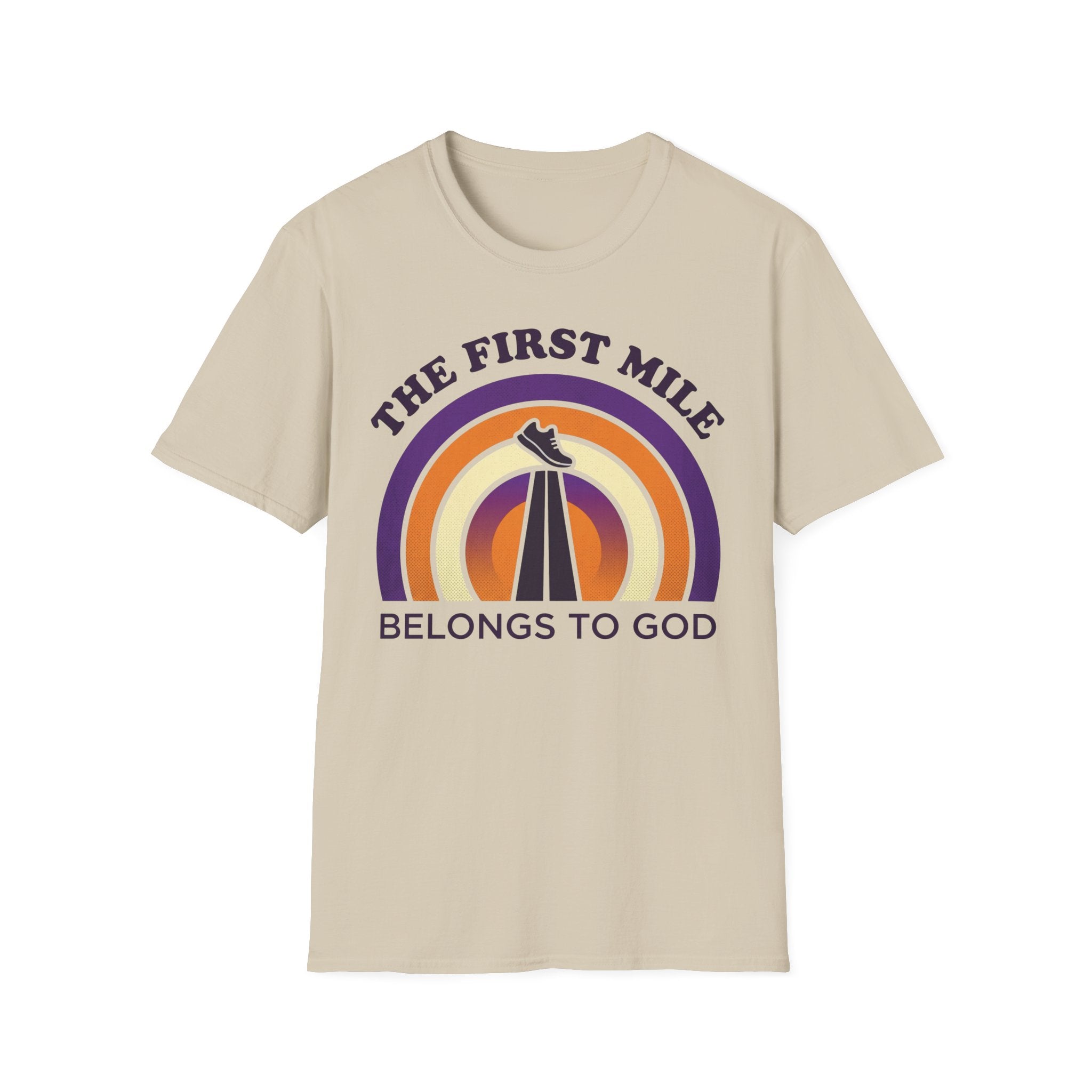 The First Mile Belongs to God Christian Runner T-Shirt