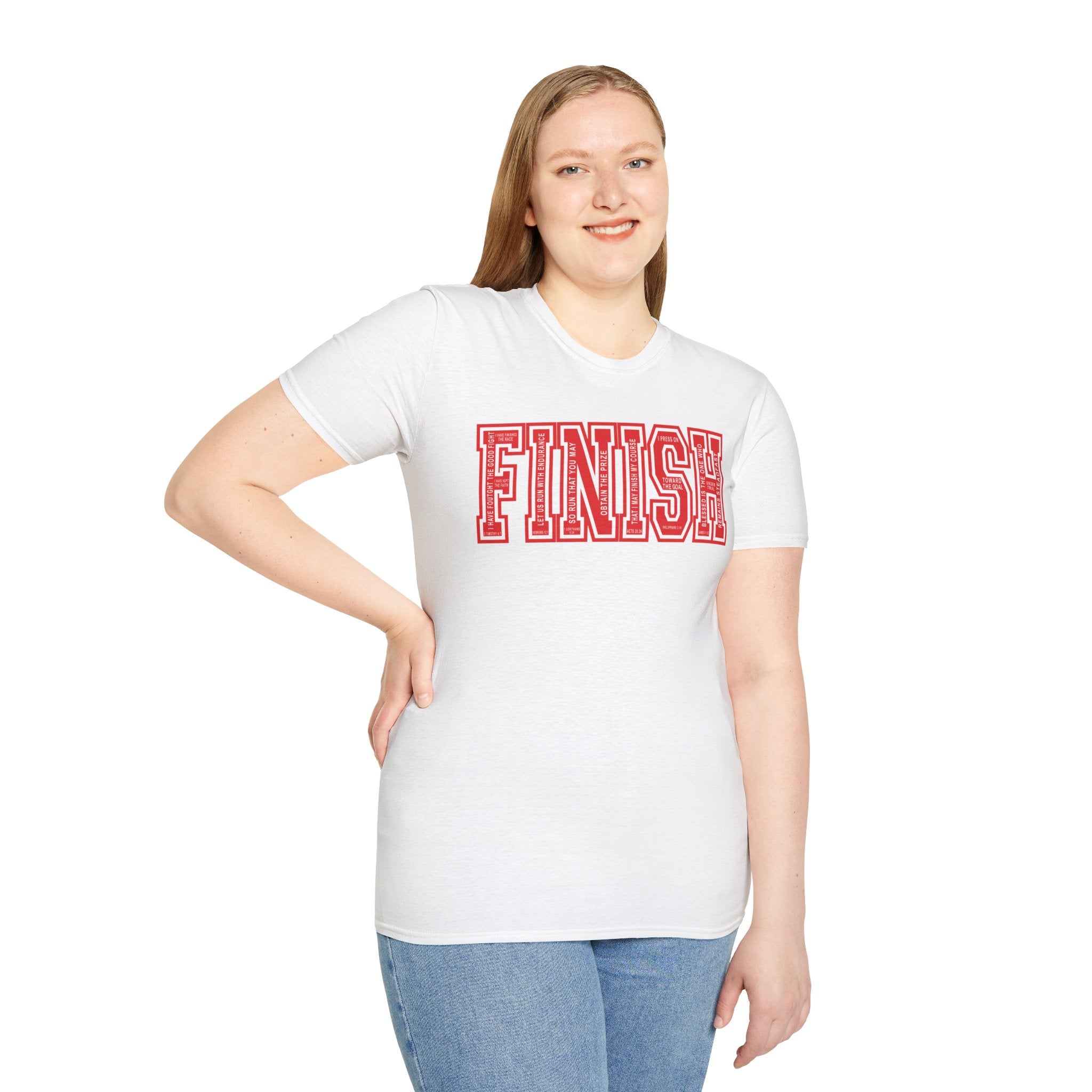 FINISH Christian Runner T-Shirt (Red)