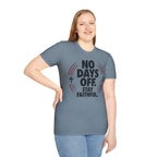 No Days Off Stay Faithful Christian Runner T-Shirt (Female)