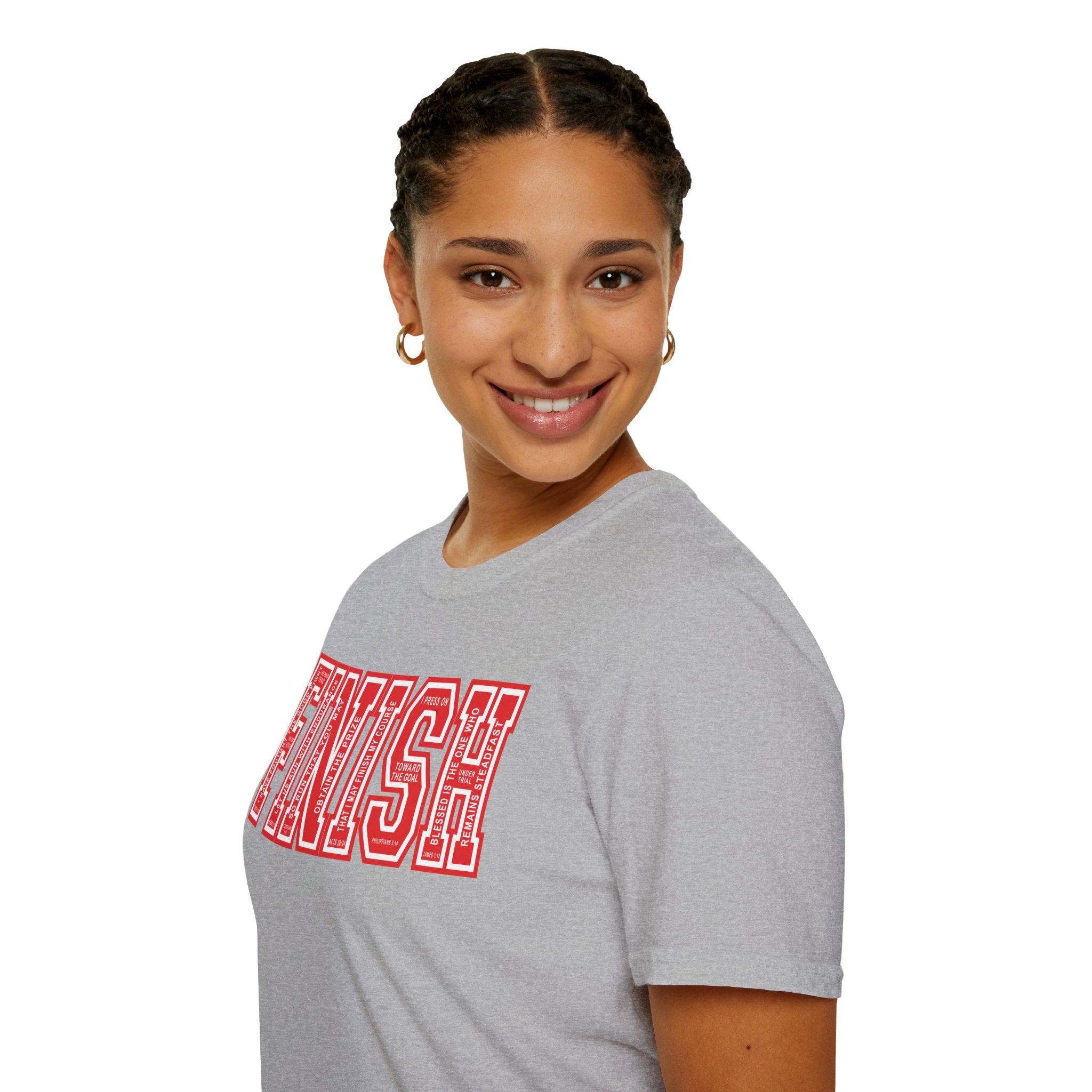 FINISH Christian Runner T-Shirt (Red)