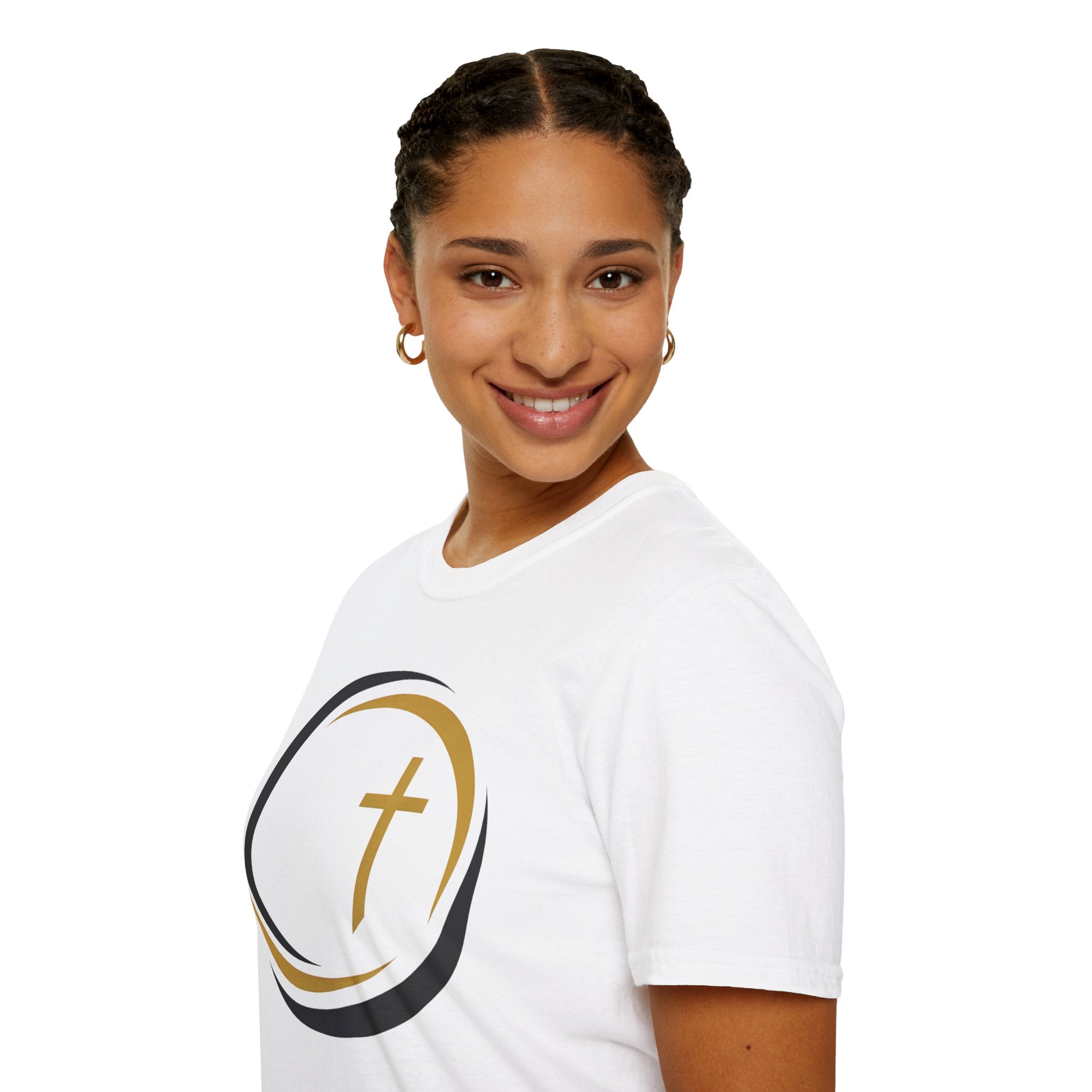 Halo Track Cross Christian Runner T-Shirt