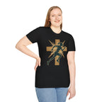 Cross Running Girl Christian Runner T-Shirt