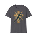 Cross Running Girl Christian Runner T-Shirt