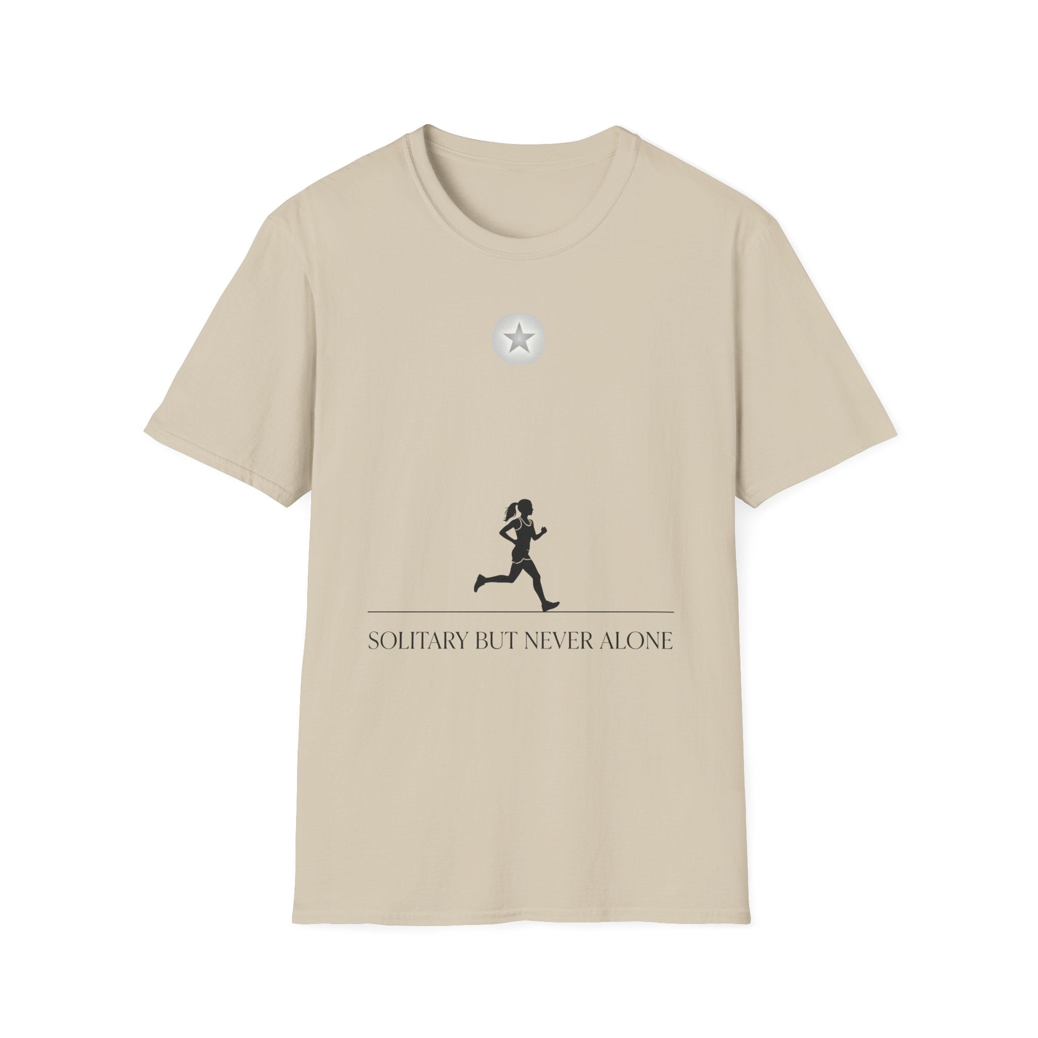Morning Star - Solitary but Never Alone Christian Runner T-Shirt (Female)