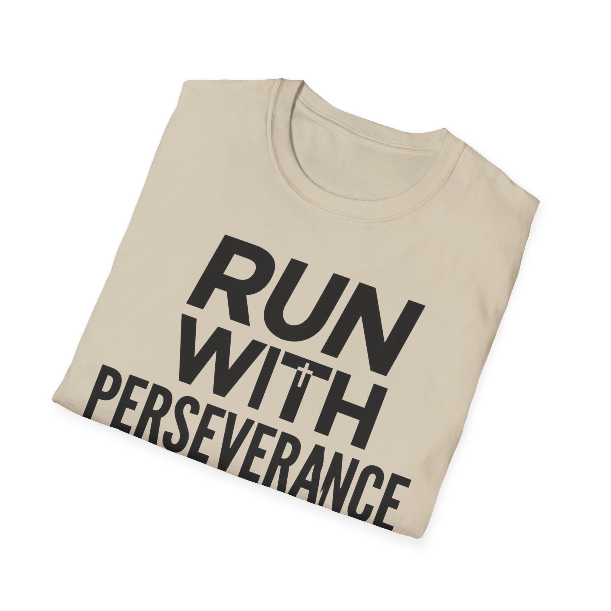 Run With Perseverance Christian Runner T-Shirt